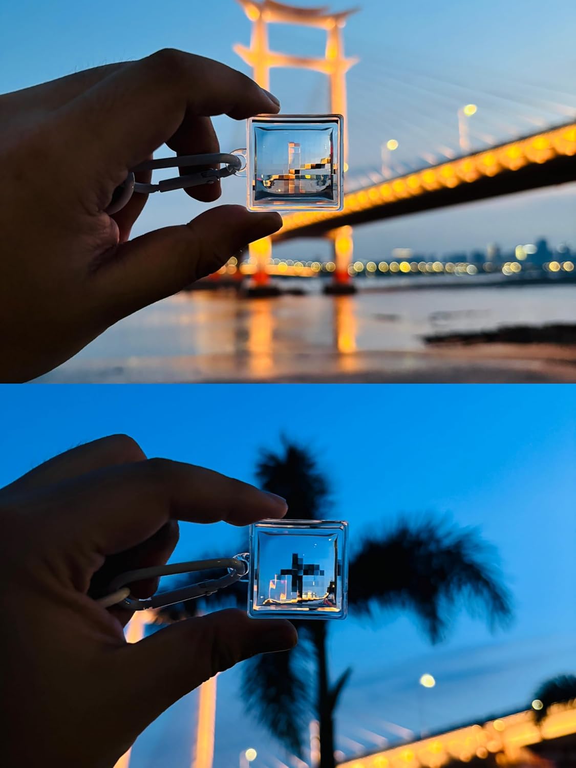 Minecraft Pixel Lens Anahtarlık